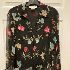 Jones New York flower blouse, size 6